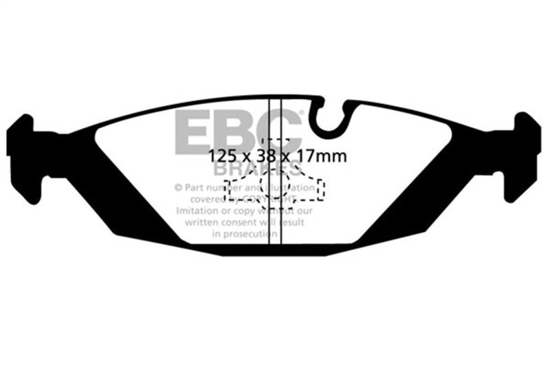 EBC 83-85 BMW 318 1.8 (E30) Ultimax2 Rear Brake Pads - UD279
