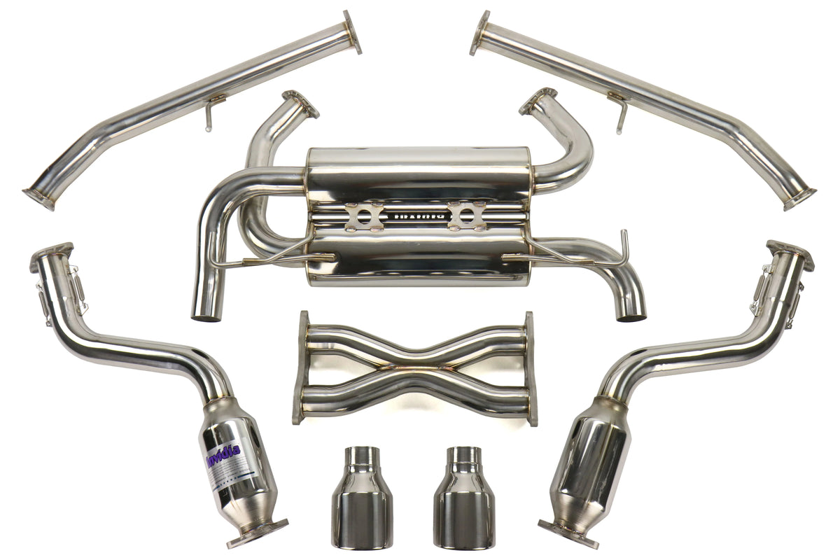 Invidia 09+ 370Z Gemini Rolled Stainless Steel Tip Cat-back Exhaust - HS09N7ZGIS