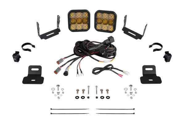 Diode Dynamics 17-24 Can-Am Maverick X3 SS5 Stage Series Ditch Light Kit - Pro Yellow Combo - DD7871 for 2020-2024 Can-Am Mav