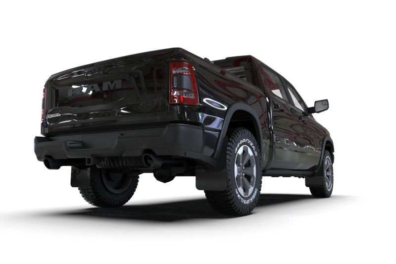 Rally Armor 19-24 Dodge Ram 1500 Rebel Black UR Mud Flap w/Red Logo - MF98-UR-BLK-RD