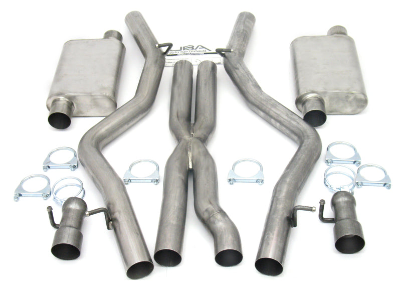 JBA 08-14 Dodge Challenger SRT8 6.1L/6.4L 409SS Dual Rear Exit Cat-Back Exhaust - 40-1665