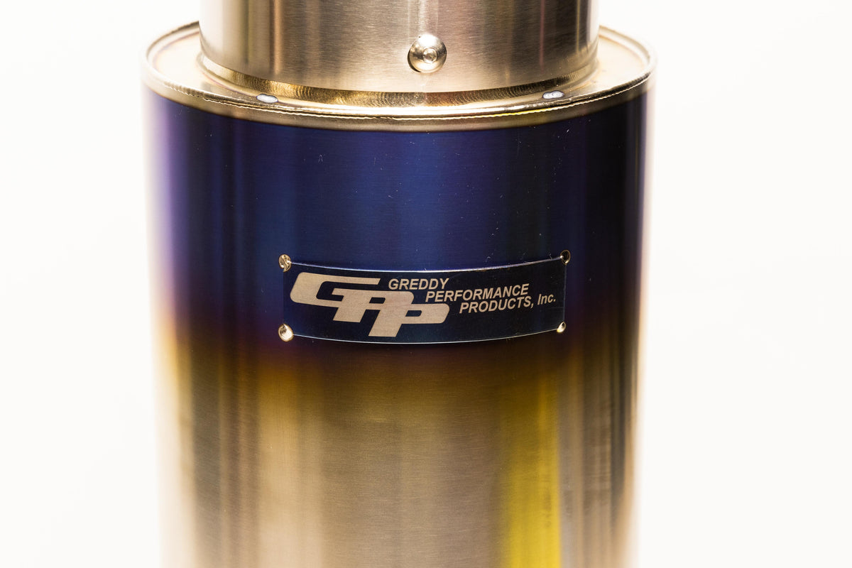 GReddy - Universal RS-Ti Round Titanium Muffler(s) and Tip with V-Band - 11002525