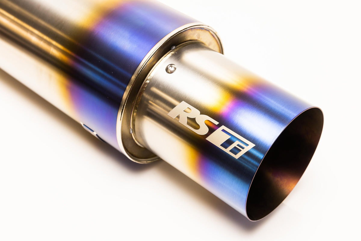 GReddy - Universal RS-Ti Round Titanium Muffler(s) and Tip with V-Band - 11002525
