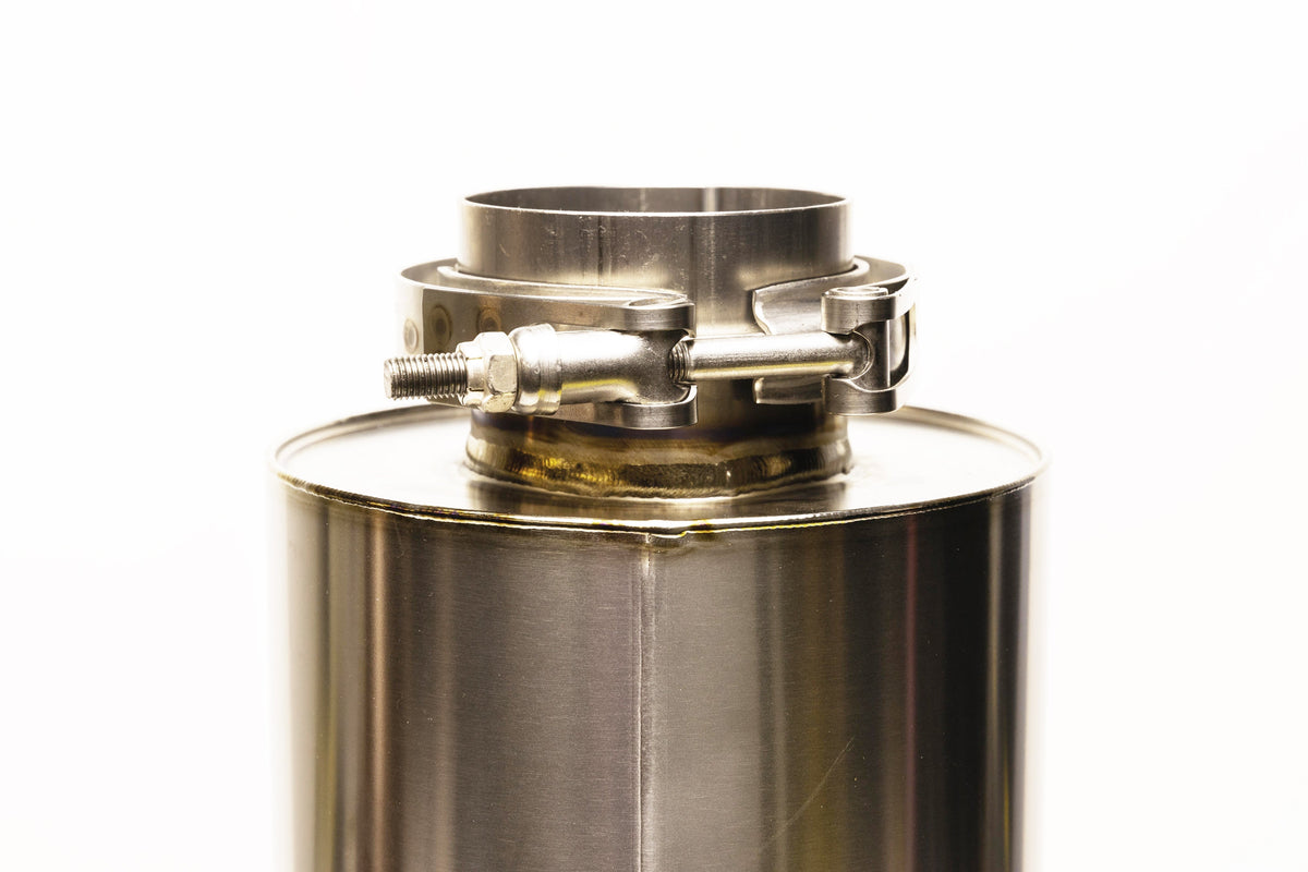 GReddy - Universal RS-Ti Round Titanium Muffler(s) and Tip with V-Band - 11002525