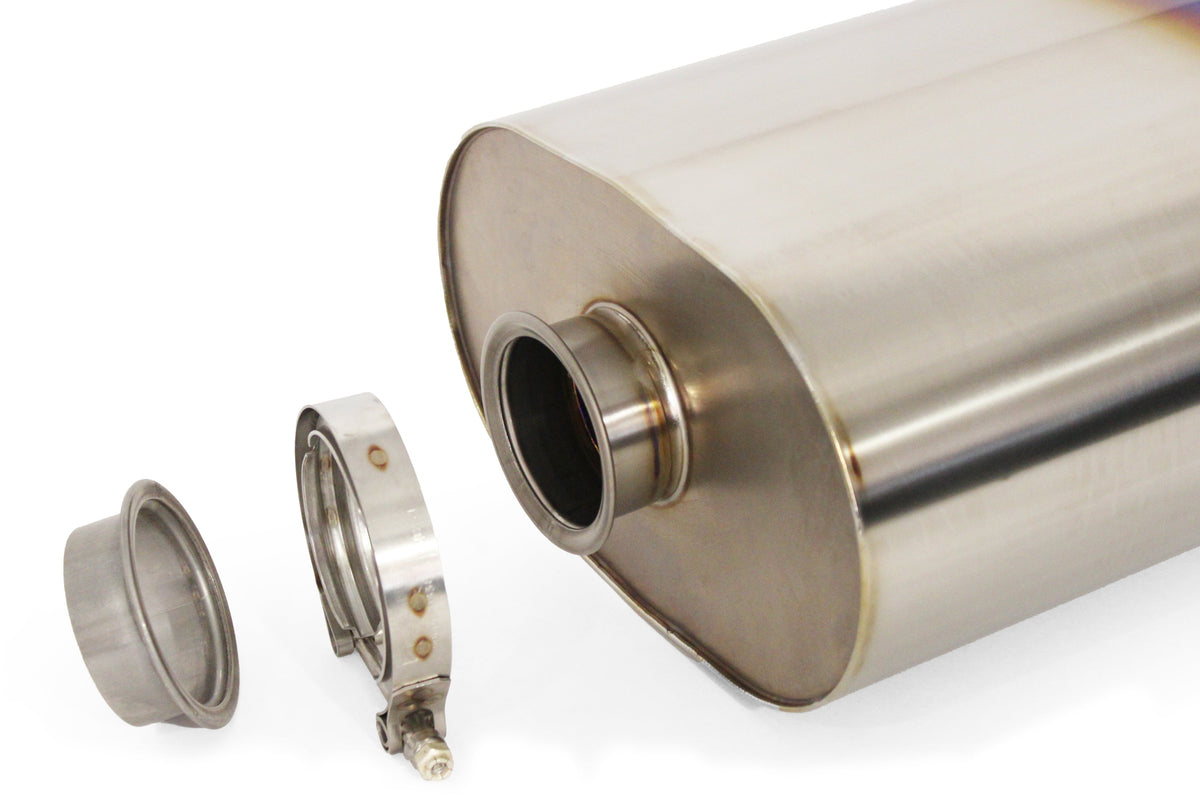 GReddy - Universal RS-Ti Oval Titanium Muffler(s) and Tip with V-Band - 11003525