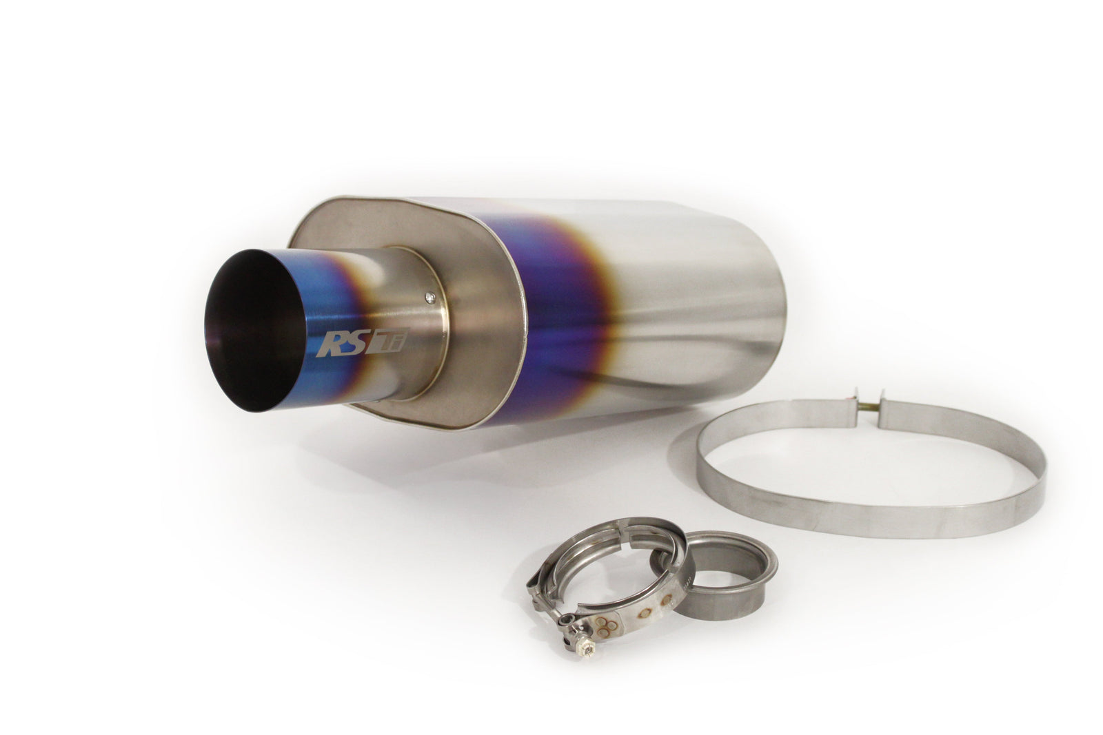 GReddy - Universal RS-Ti Oval Titanium Muffler(s) and Tip with V-Band - 11003525