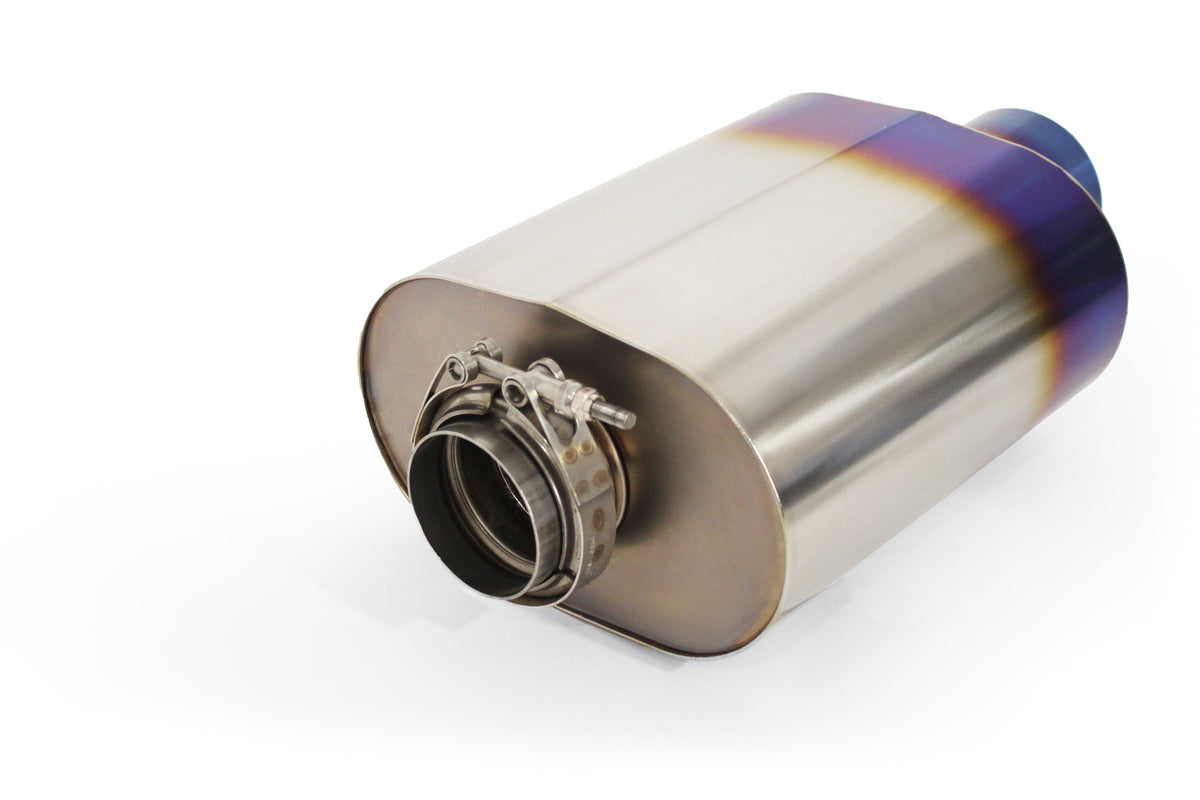 GReddy - Universal RS-Ti Oval Titanium Muffler(s) and Tip with V-Band - 11003530