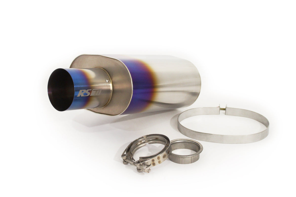 GReddy - Universal RS-Ti Oval Titanium Muffler(s) and Tip with V-Band - 11003525