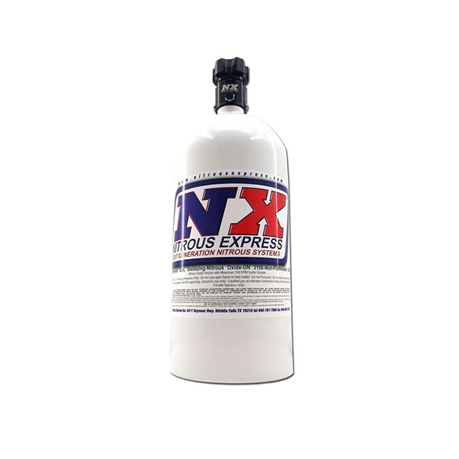 Nitrous Express 5lb Bottle w/Lightning 500 Valve (5.25 Dia x 17.64 Tall) - 11050
