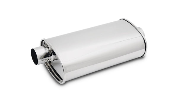 Vibrant StreetPower Oval Muff 5in x 9in x 15in long body 2.25in in I.D. x 2.25in out Offset-Center - 1105