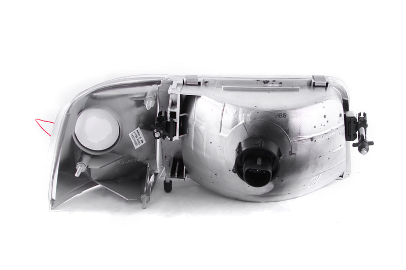 ANZO 1993-1997 Ford Ranger Crystal Headlights Chrome w/ Corner Lights 2pc - 111119