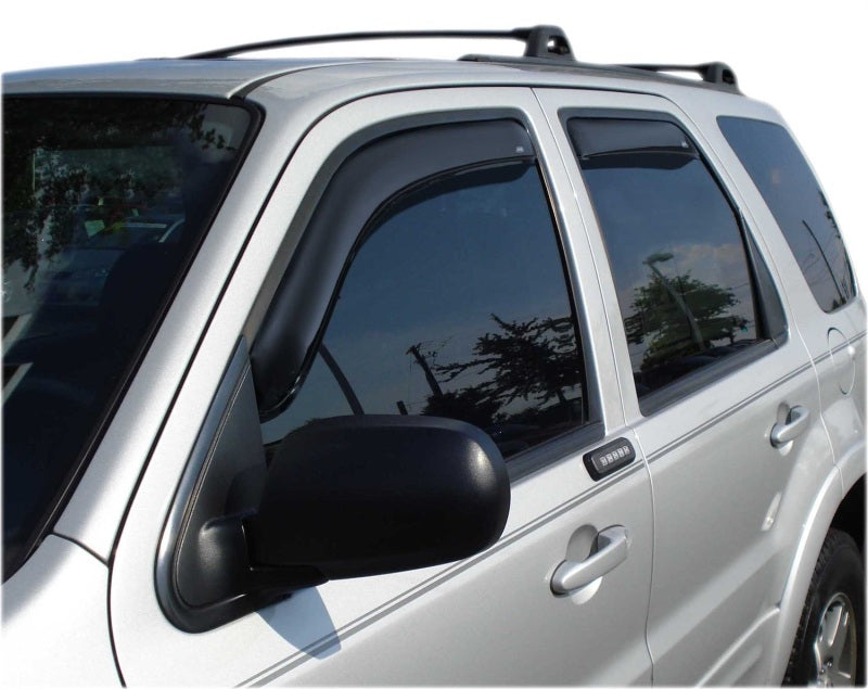 AVS 01-07 Ford Escape Ventvisor In-Channel Front &amp; Rear Window Deflectors 4pc - Smoke - 194059