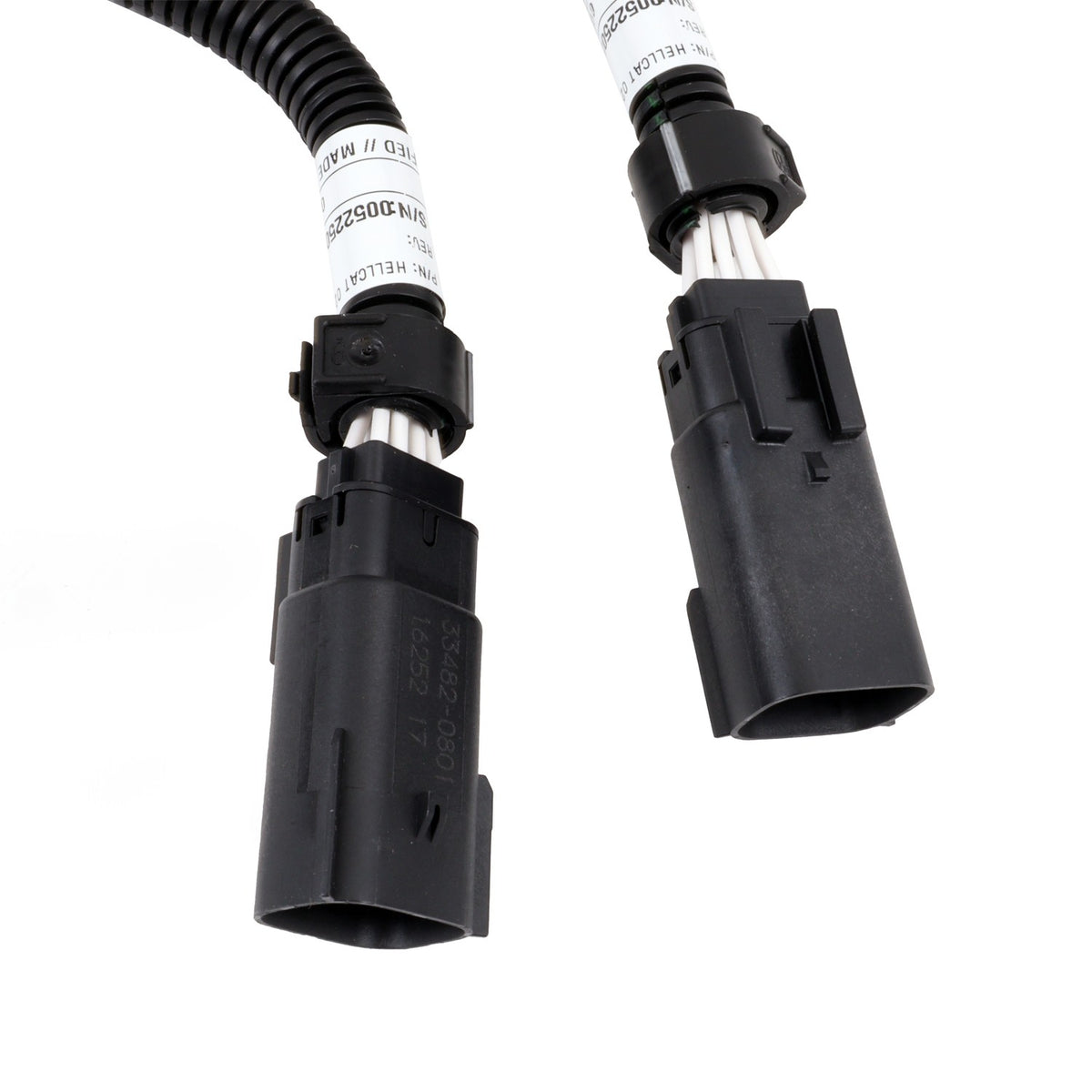 BBK 05-20 Dodge Hellcat 6.2L 6 Pin Front O2 Sensor Wire Harness Extensions 12 (pair) - 1114