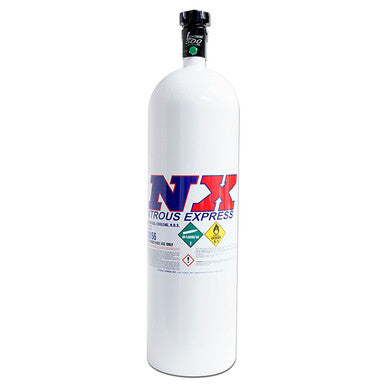 Nitrous Express 15lb Bottle w/Lightning 500 Valve (6.89 Dia. x 26.69 Tall) - Black (-6 Nipple) - 11150B-6