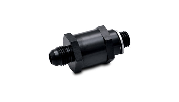 Vibrant Fuel Pump Check Valve -8AN Male Flare to 12mm x 1.5 Metric - 11199
