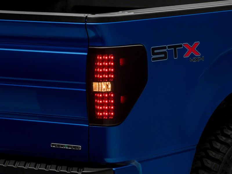 Raxiom 09-14 Ford F-150 Styleside Axial Series LED Tail Lights- Blk Housing (Smoked Lens) - T565678