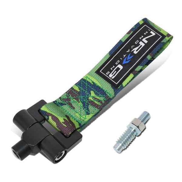 NRG Bolt-In Tow Strap Camo- Lexus IS250/350 (5000lb. Limit) - TOW-125CM1 - front view