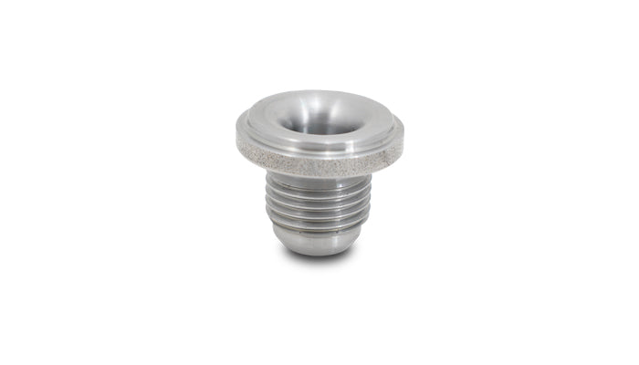 Vibrant -8 AN Male Weld Bung (1in Flange OD) - Mild Steel - 11252
