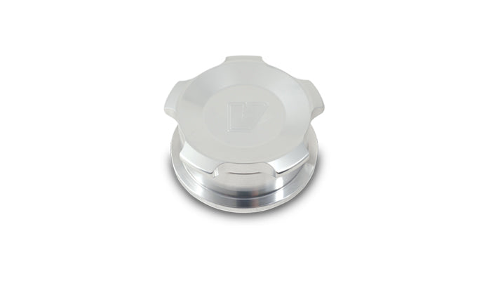 Vibrant 1.5in OD Aluminum Weld Bungs w/ Polished Aluminum Threaded Cap - 11288