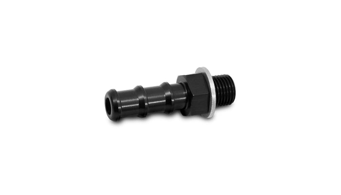 Vibrant Aluminum Metric to Barb Fitting Male M18 x 1.5 to 3/8in Barb - 11418