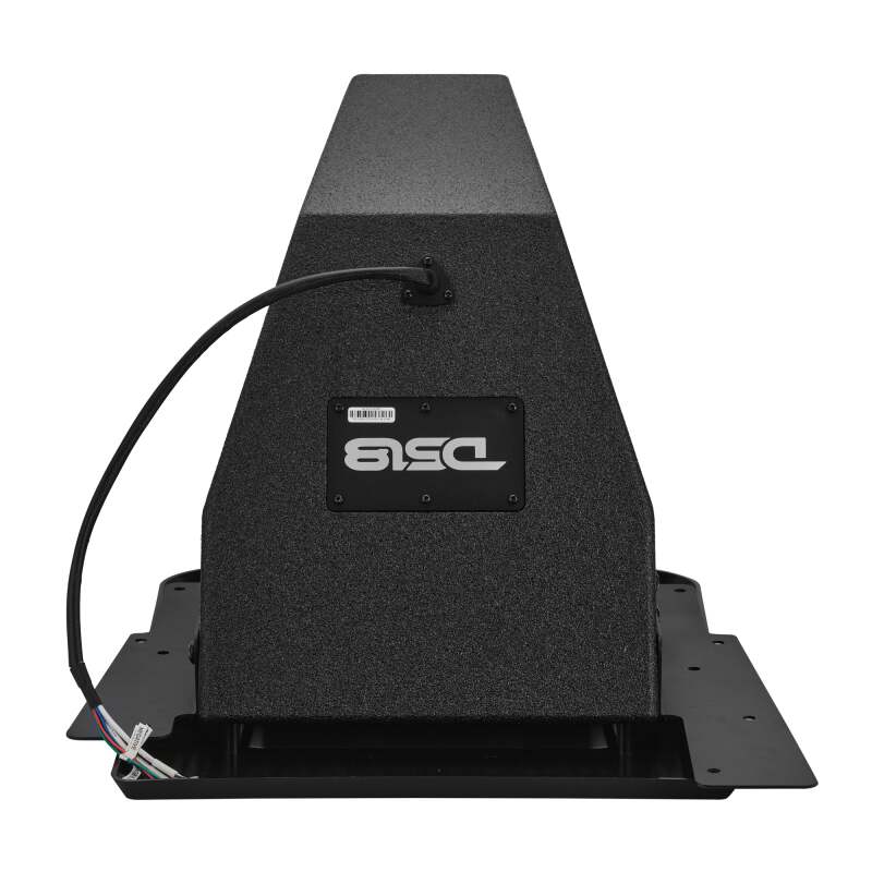 DS18 2015+ Polaris Slingshot Rear Subwoofer Enclosure Fits 10in Subwoofer- Black Bed Liner Finish - SLG-RSUB10XL - side view