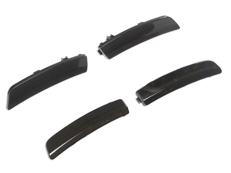 Raxiom 21-26 Ford Mustang Mach-E LED Side Marker Lights- Smoked - ME7118 - front view