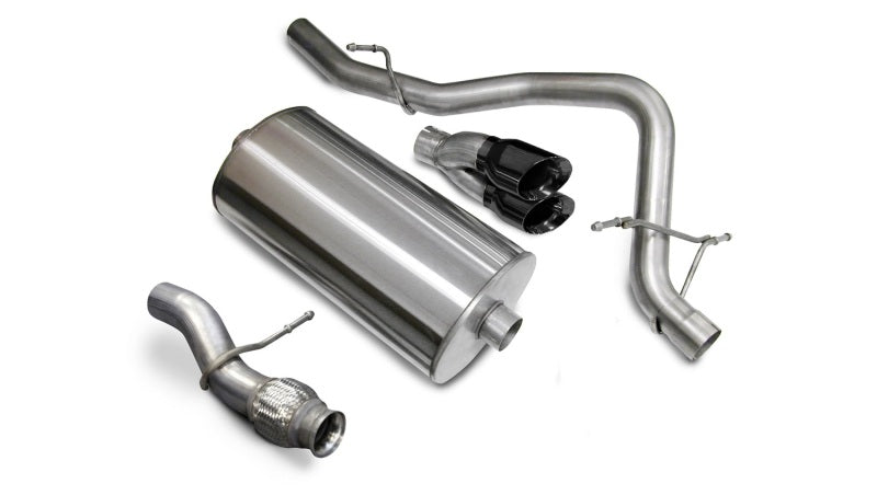 Corsa 2009-2014 Chevrolet Tahoe 5.3L V8 Black Sport Cat-Back Exhaust - 14912BLK