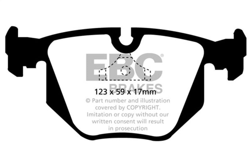EBC 94-96 BMW 840 4.0 (E31) Greenstuff Rear Brake Pads - DP2871
