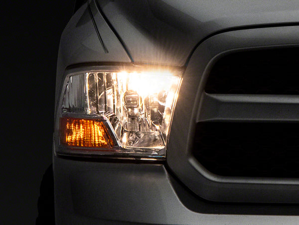 Raxiom 09-18 Dodge RAM 1500 Axial OEM Rep Headlights w/ Single Bulb- Chrome Housing (Clear Lens) - R118018 for 2009-2010 Dodg