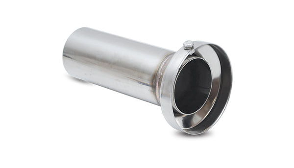 Vibrant 3.90in OD Low Inner Silencer Muffw/ 3.90in ID Single Wall Exh Tip2.5in OD Tuning Tube - 1184