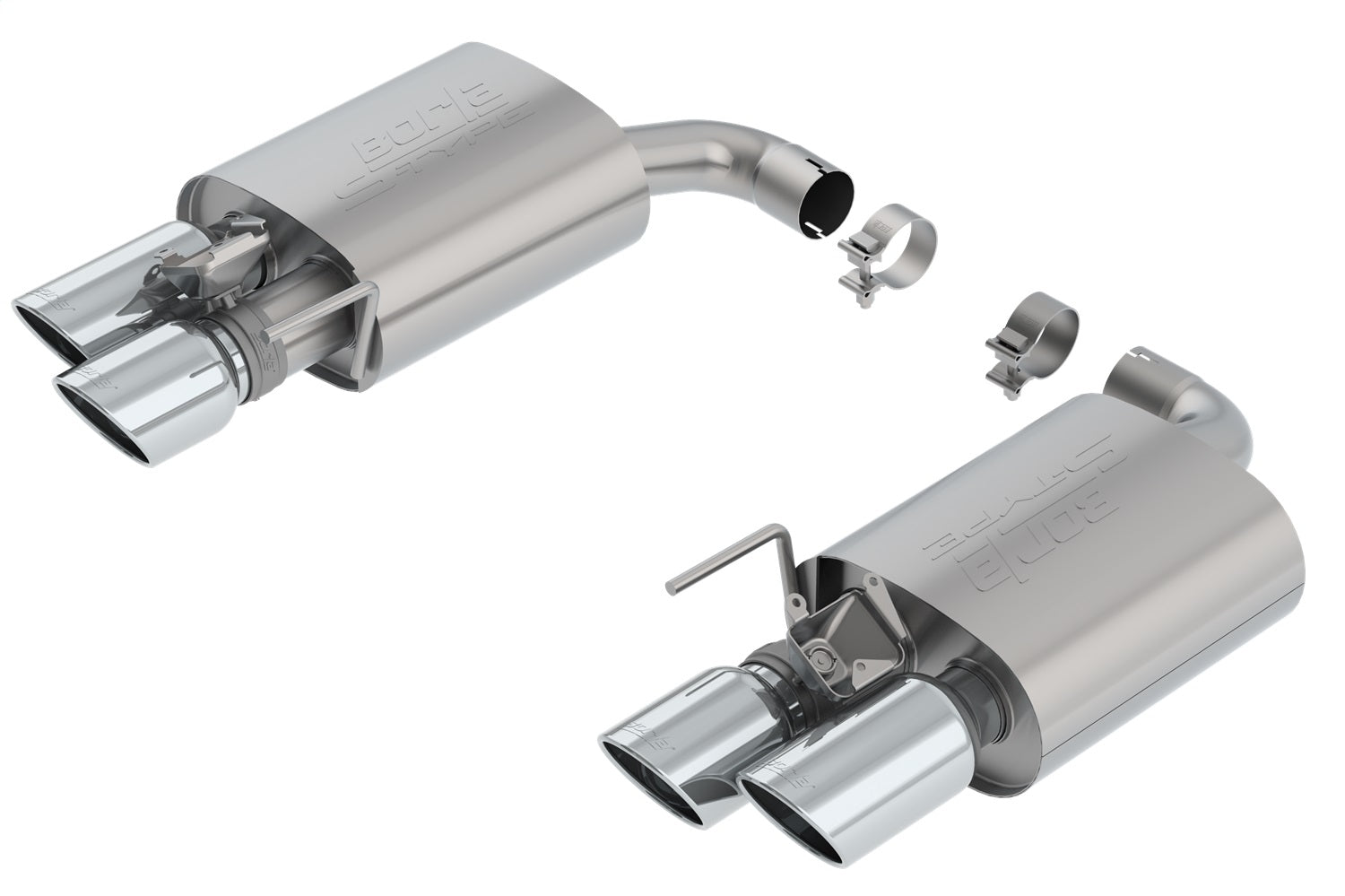 Borla 18-23 Ford Mustang GT 5.0L AT/MT 2.5in S-Type Exhaust w/ Valves (Rear Section Only)
