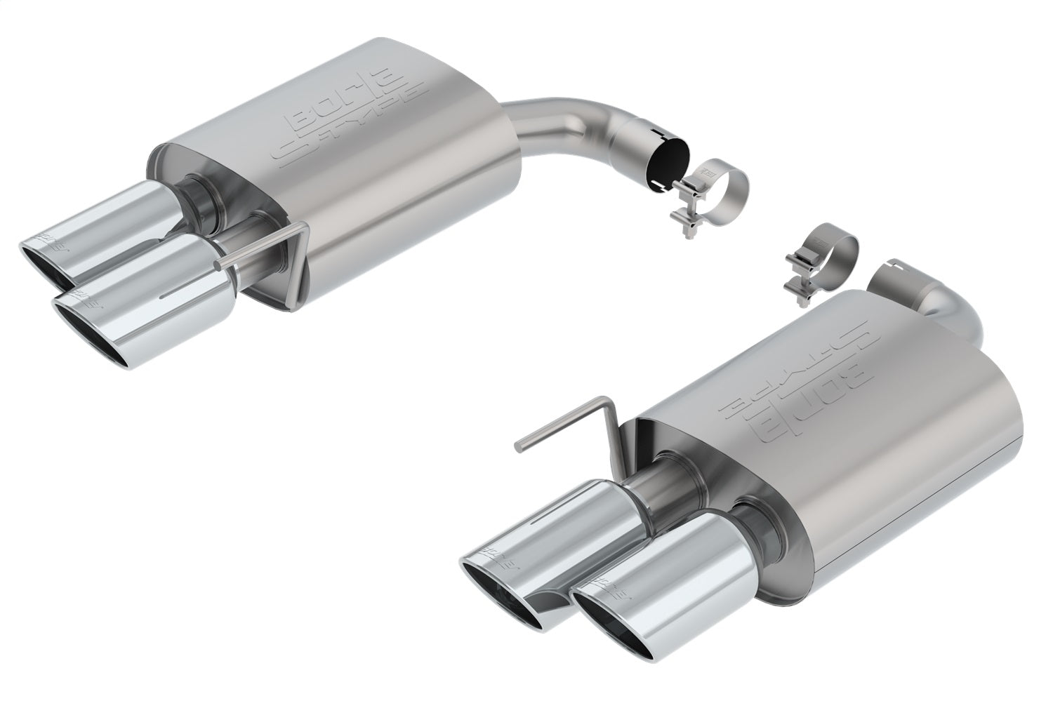 Borla 18-23 Ford Mustang GT 5.0L AT/MT 2.5in S-Type Exhaust w/o Valves (Rear Section Only)