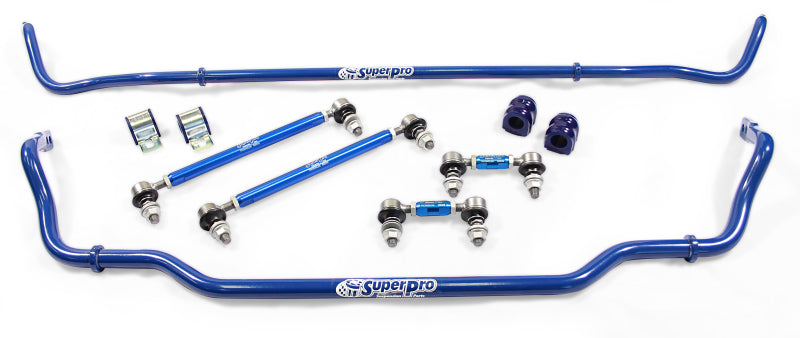 SuperPro - Front 24mm, Rear 18mm Adjustable Sway Bar and HD Adjustable End Link Set - Kia Stinger - RCSTING0100KIT for 2018-2