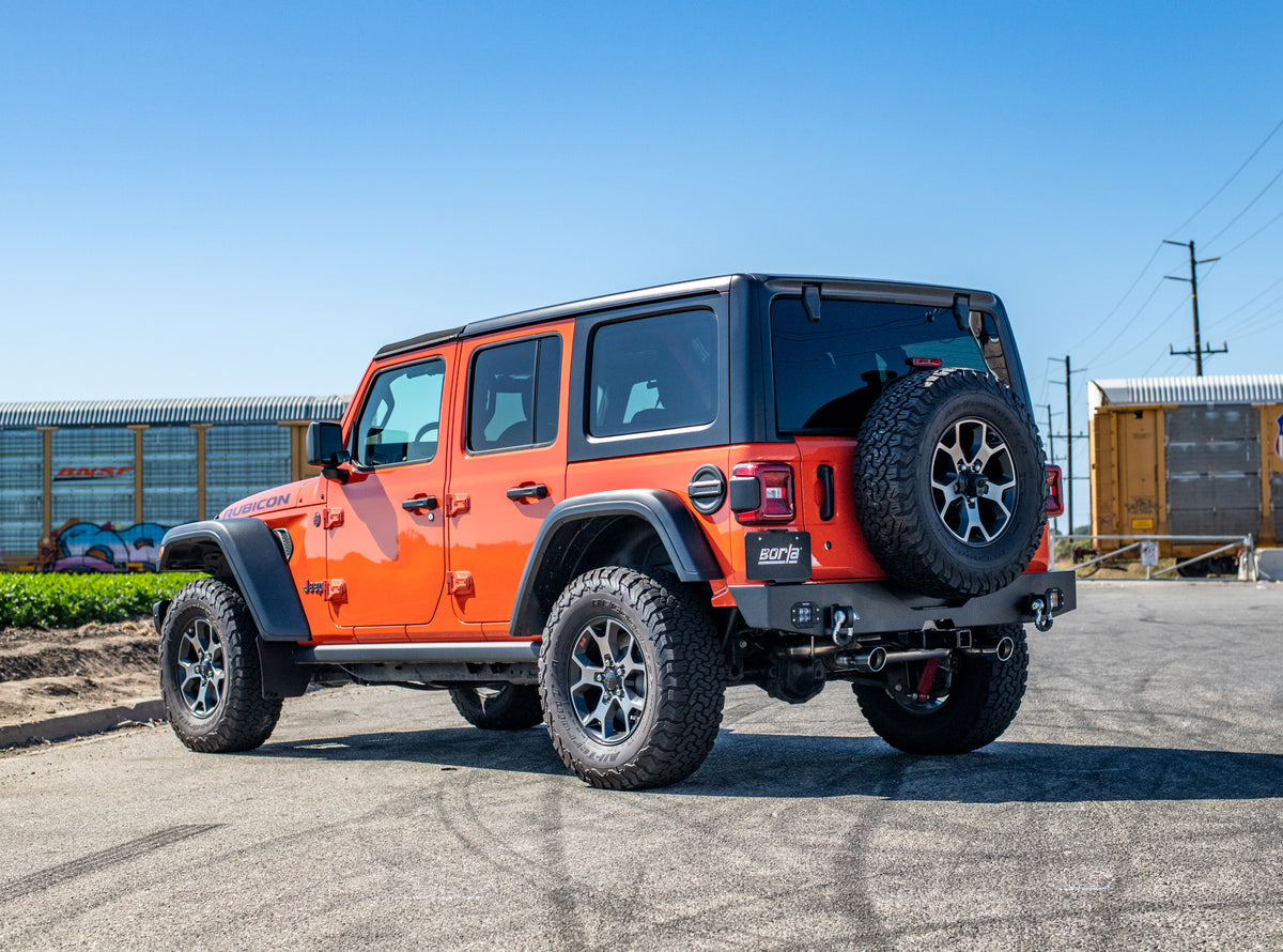 Borla 18-23 Jeep Wrangler JL/JLU 2.0L 4Cyl 2DR/4DR Touring Axle Back Exhaust w/ 3.5in Tips