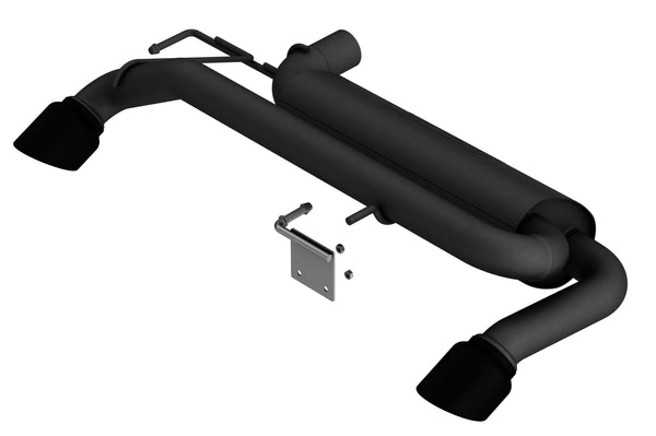 Borla 21-25 Ford Bronco 2.3L 4WD ATAK Axle Back Exhaust w/ Black Coated Tips