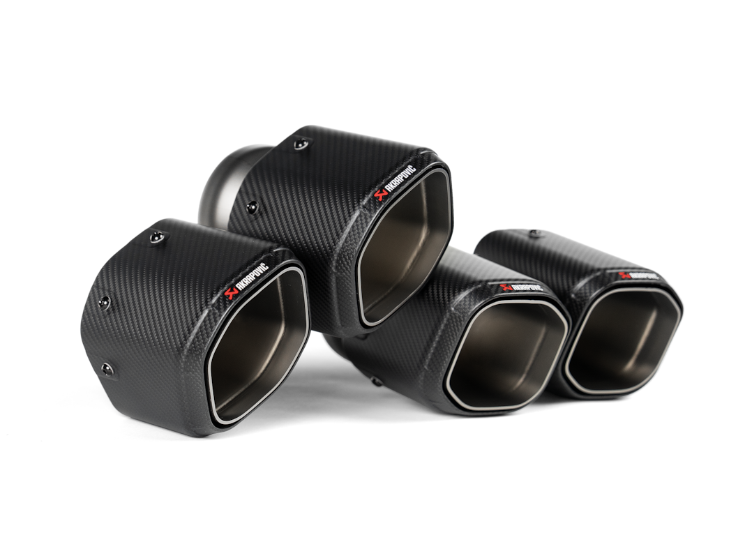 Akrapovic 2024+ BMW M5 (G90,G99) Hexagonal Carbon Fiber Tail Pipe Set - TP-CT/79