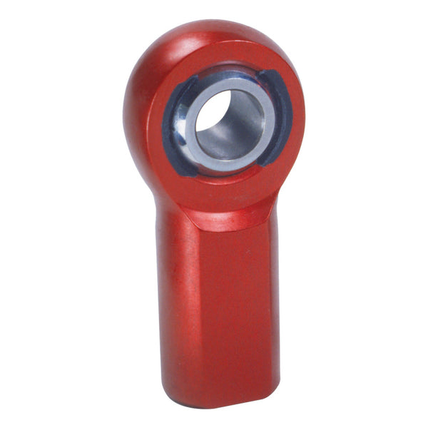 QA1 A Series Endura Rod End - Female/Right Hand - .3125in Bore x 3/8-24 - Red Aluminum - AFR5-6 by QA1 - front view