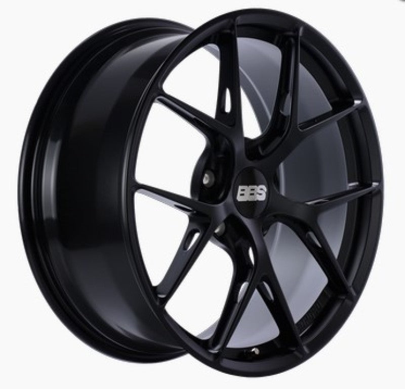 BBS FI-R 20x9 5x112 ET35 PFS Black Satin Wheel -82mm PFS/Clip Req - FI140BS by BBS - angle view