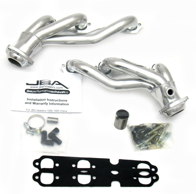 JBA 88-95 GM Truck 4.3L V6 w/o A.I.R. Injection 1-1/2in Primary Silver Ctd Cat4Ward Header - 1840SJS