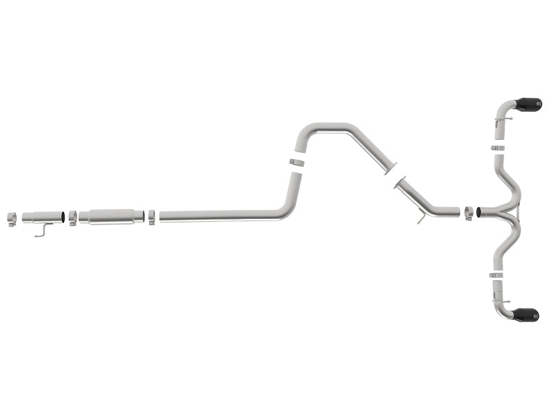 aFe Takeda 3-2.5in 304 SS Cat-Back Exh System w/Black Tips 2018 Hyundai Elantra GT Sport I4-1.6L (t) - 49-37003-1B