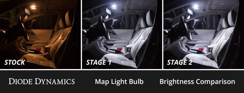 Diode Dynamics 16-22 Toyota Prius Interior LED Kit Cool White Stage 1 - DD0583 by Diode Dynamics - angle view