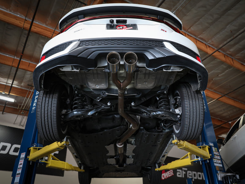 aFe Takeda 2.5in 304SS Cat-Back Exhaust System 17-20 Honda Civic SI Coupe L4-1.5L (t) - Polished Tip - 49-36620-P
