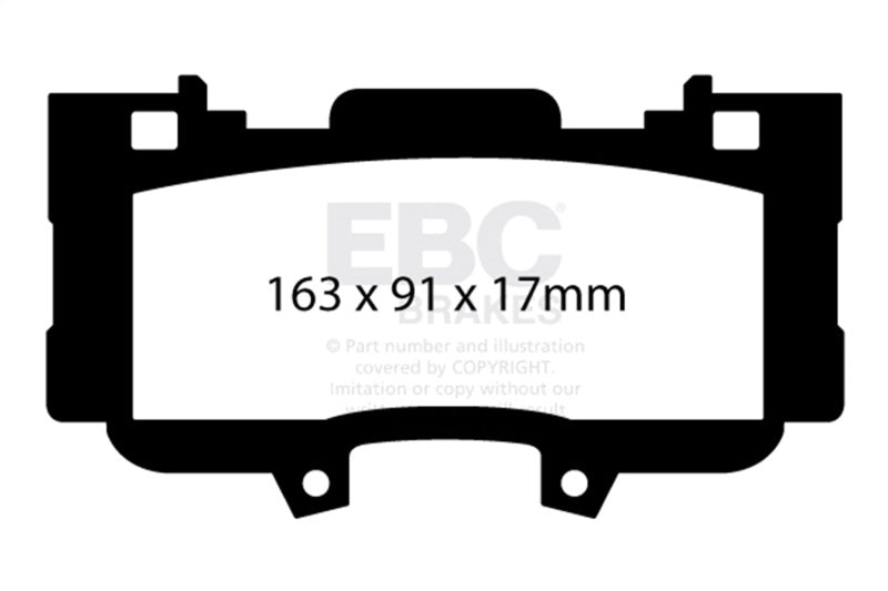 EBC 2015+ Ford Mustang 5.0L Bluestuff Front Brake Pads - DP53042NDX