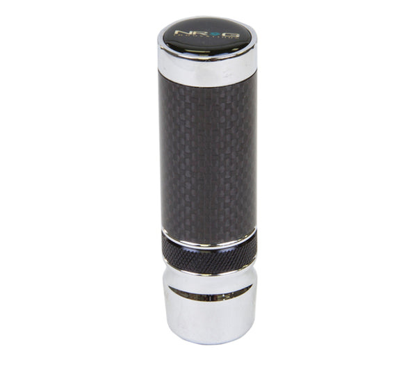 NRG Slimboy Adjustable Shift Knob (M10X1.25) Nissan / Mazda / Toyota - Carbon Fiber - SK-580BC-1 - front view