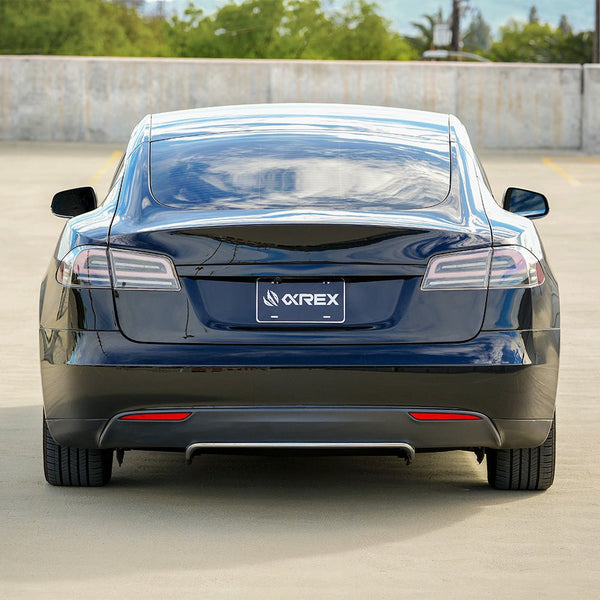 AlphaRex 12-21 Tesla Model S LUXX-Series LED Tail Lights - Alpha-Black - 601110