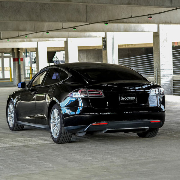 AlphaRex 12-21 Tesla Model S LUXX-Series LED Tail Lights - Alpha-Black - 601110