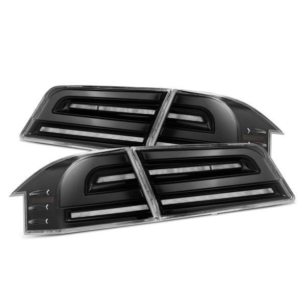 AlphaRex 12-21 Tesla Model S LUXX-Series LED Tail Lights - Alpha-Black - 601110