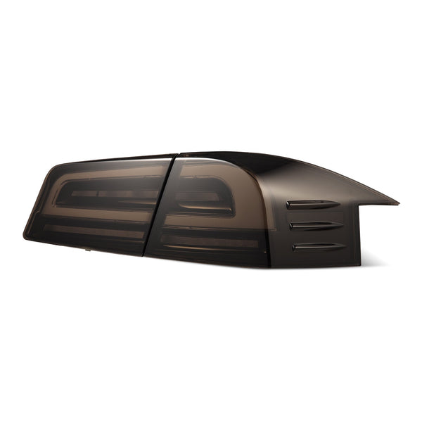 AlphaRex 12-21 Tesla Model S LUXX-Series LED Tail Lights - Black - 601120
