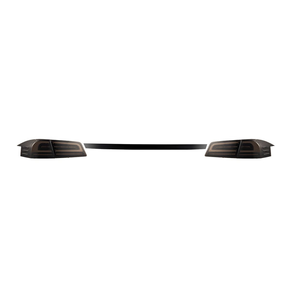 AlphaRex 12-21 Tesla Model S LUXX-Series LED Tail Lights - Black - 601120