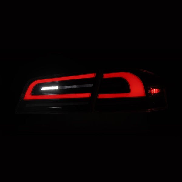 AlphaRex 12-21 Tesla Model S LUXX-Series LED Tail Lights - Black - 601120